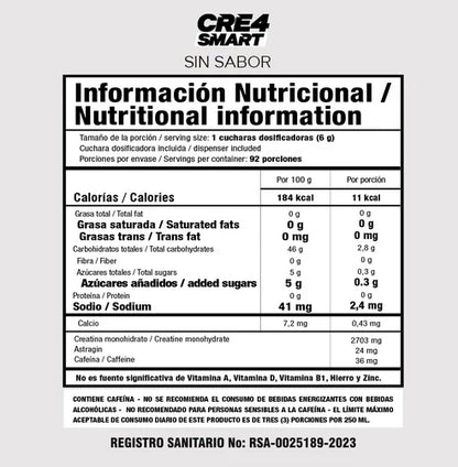 Cre4 Smart 550 Gramos 92 Servicios